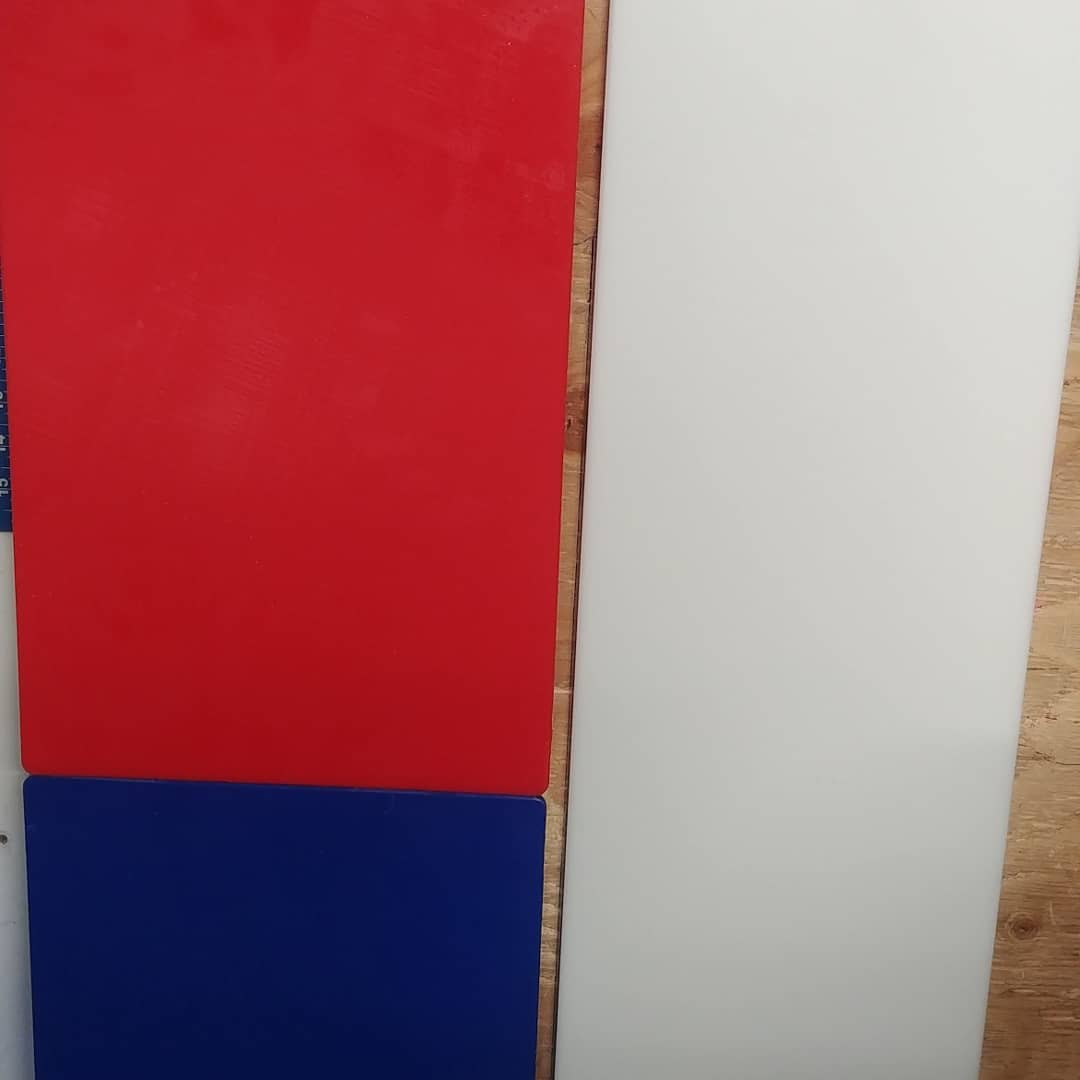 Commercial cutting board after resurfacing